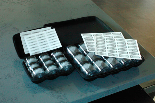Travel Mini Empty Spice Pack with Labels
